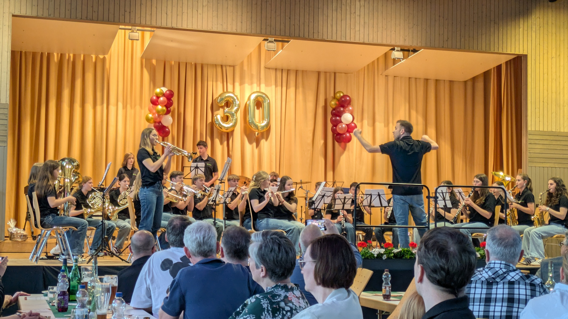 Die Jugendkapelle Oberteuringen beim Jubiläum 30 Jahre TBO