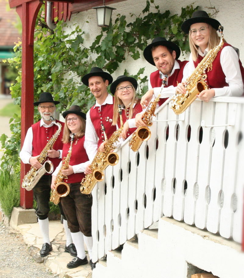Das Saxofonregister der Trachtenkapelle Oberteuringen 2023